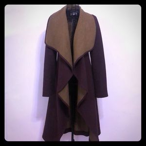 Waterfall dress coat
